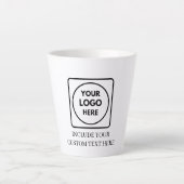 Basic Custom Logo Business Marketing Latte Mug カフェラテマグ (正面)