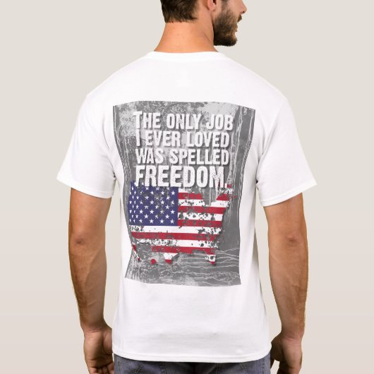 Basic Dark T-Shirt – Freedom Job Tシャツ (裏面)