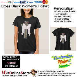 Basic Dark T-shirt with Christs Cross Tシャツ