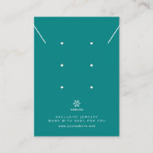 Basic Deep Teal Jewelry Display Logo TMF26 名刺 (正面)
