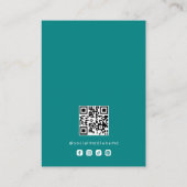 Basic Deep Teal Jewelry Display Logo TMF26 名刺 (裏面)
