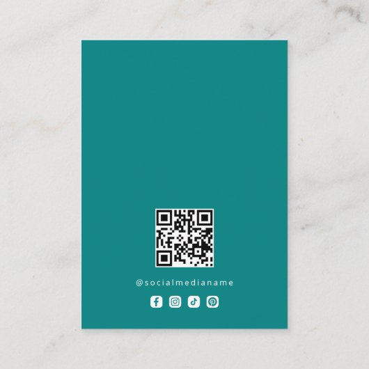 Basic Deep Teal Jewelry Display Logo TMF26 名刺 (裏面)