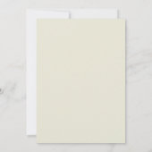 Basic & Elegant wedding Invitation beige 招待状 (裏面)