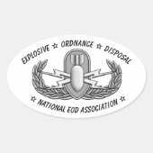 Basic EOD Badge Sticker 楕円形シール (正面)