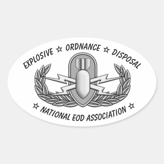 Basic EOD Badge Sticker 楕円形シール (正面)