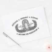 Basic EOD Badge Sticker 楕円形シール (封筒)