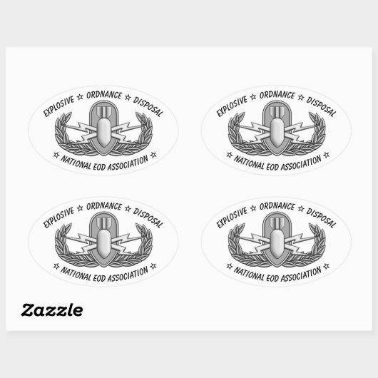 Basic EOD Badge Sticker 楕円形シール (シート)