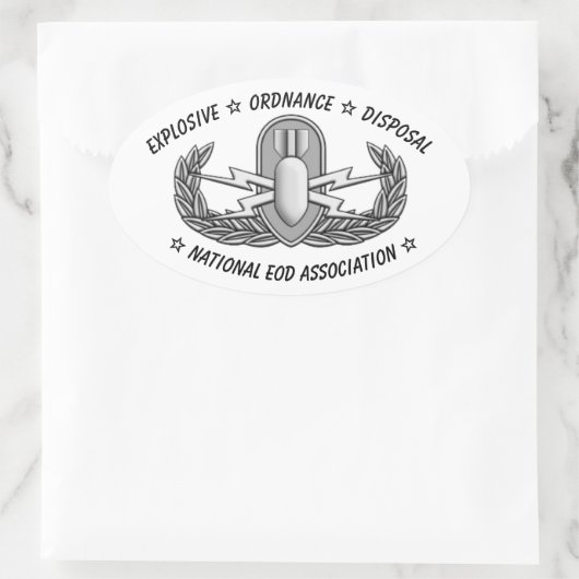Basic EOD Badge Sticker 楕円形シール (バッグ)