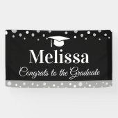 Basic Graduation Party Banner Custom Name  横断幕 (横)