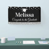 Basic Graduation Party Banner Custom Name  横断幕 (トレードショー)