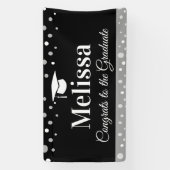 Basic Graduation Party Banner Custom Name  横断幕 (縦)
