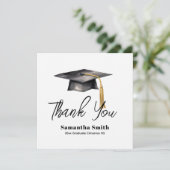 Basic Graduation Party Flat Thank You Card サンキューカード (スタンド正面)