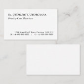 Basic, Health 気に Specialist Business Card 名刺 (正面/裏面)