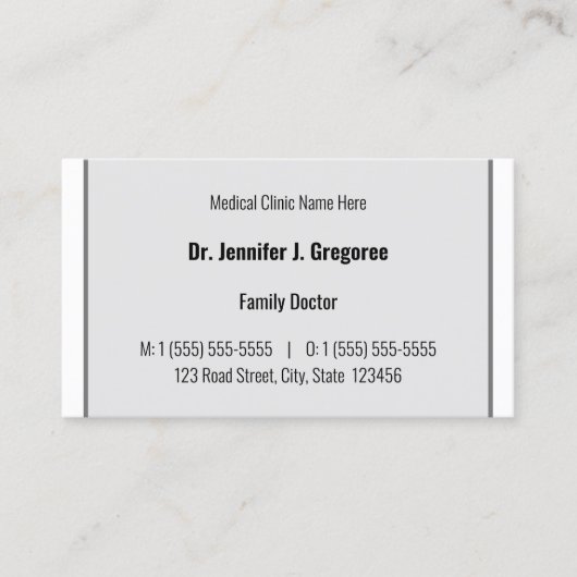 Basic Healthcare Specialist Business Card 名刺 (正面)