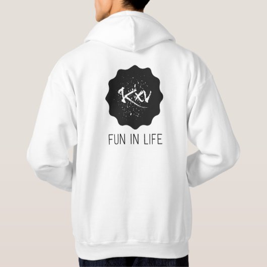 Basic Hoodie Fun in Life  パーカ (裏面)