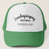 basic landingscaping services for work  editable キャップ (正面)