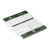 Basic Lawn Care Service Business Quote  ノートパッド (アングル)