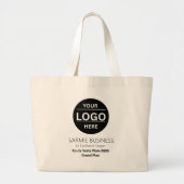 Basic Logo Custom Bag, Business or Shop Tote Bag ラージトートバッグ (正面)