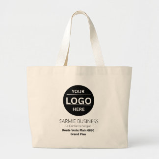 Basic Logo Custom Bag, Business or Shop Tote Bag ラージトートバッグ