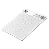 Basic Logo QR-code Black Grid Graph Calcpad ノートパッド (アングル)