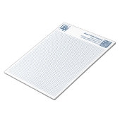 Basic Logo QR-code Blue Grid Graph Calcpad ノートパッド (アングル)