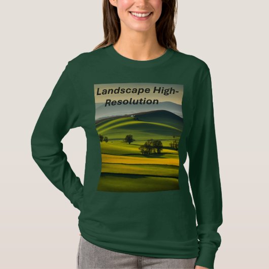 Basic Long Sleeve T-Shirt – ハイレゾリューションミニマリスト Tシャツ (正面)