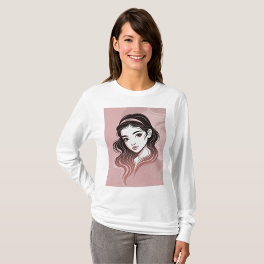 Basic Long Sleeve T-Shirt Tシャツ (正面フル)