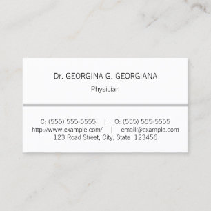 Basic、Medical Specialist Business Card(基本、専門医名刺) 名刺