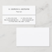 Basic、Medical Specialist Business Card（基本、専門医名刺） 名刺 (正面/裏面)