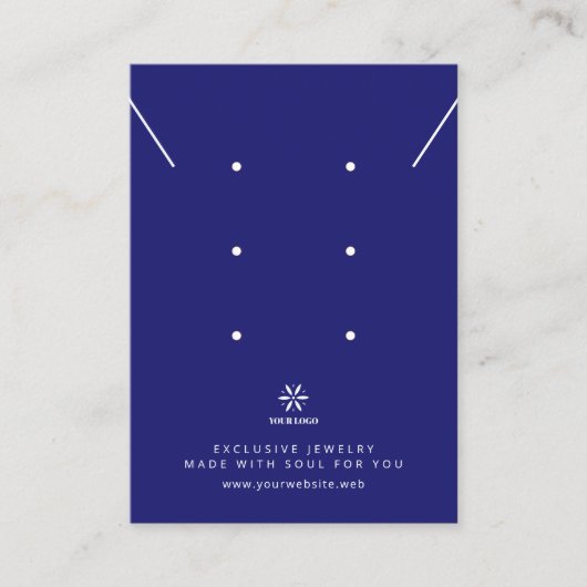 Basic Midnight Blue Jewelry Display Logo TMF26 名刺 (正面)