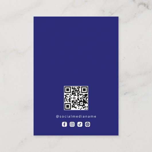 Basic Midnight Blue Jewelry Display Logo TMF26 名刺 (裏面)