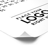 Basic Modern 2027 Corporate Logo Calendar ポスター (コーナー)