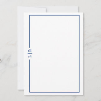 Basic Monogram #1 Flat Note Card ノートカード