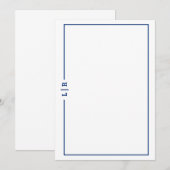 Basic Monogram #1 Flat Note Card ノートカード (正面/裏面)