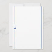 Basic Monogram #3 Flat Note Card ノートカード (正面)