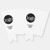 Basic Office Business Logo Text CAN EDIT white フェイバーボックス (見開き)