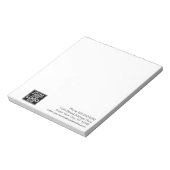 Basic Office or Business Logo Contact Information ノートパッド (回転)