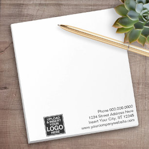 Basic Office or Business Logo Contact Information ノートパッド