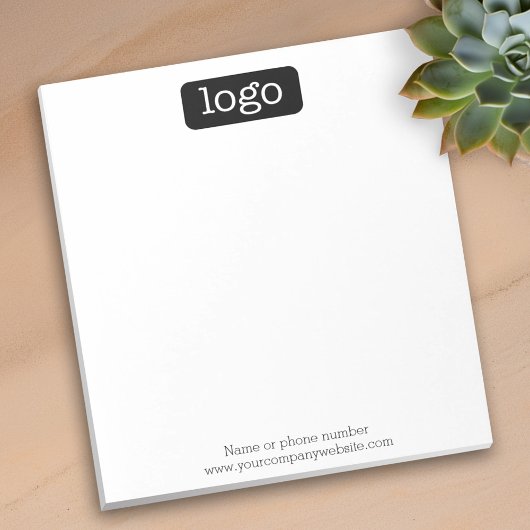 Basic Office or Business Logo or photo ノートパッド
