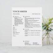 Basic Resume Template Design Easy Customization (スタンド正面)