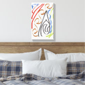 Basic ribbon art by RRW 2026 キャンバスプリント (インサイチュ (寝室))