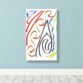 Basic ribbon art by RRW 2026 キャンバスプリント (インサイチュ (ウッドフロア))