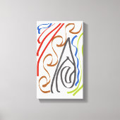 Basic ribbon art by RRW 2026 キャンバスプリント (正面)