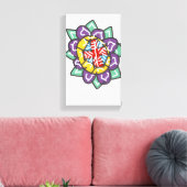 Basic sacred mandala キャンバスプリント (インサイチュ (リビング))