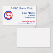 BASIC SOCIAL CLUB – カード (正面/裏面)