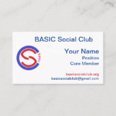 BASIC SOCIAL CLUB – カード (正面)