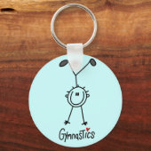 Basic Stick Figure Gymnastics Tshirts and Gifts キーホルダー (正面)