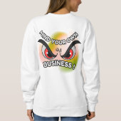 Basic Sweatshirt : Mind Your Own (white) スウェットシャツ (裏面)