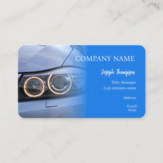 BASIC TEMPLATE 名刺 car, carsales (正面)