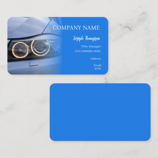 BASIC TEMPLATE 名刺 car, carsales (正面/裏面)